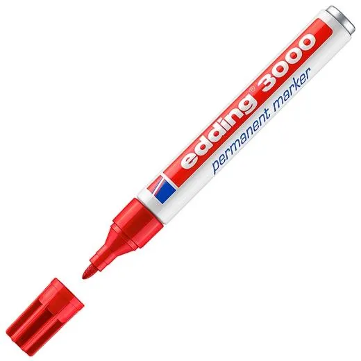 Edding Marcador Permanente 3000 Rojo