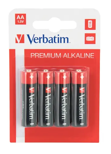 Verbatim Pilas Alcalinas AA LR06 Pack de 4 Unidades