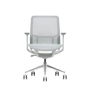 Cromad Gama Sense Elegance Silla de Oficina Ergonomica con Respaldo de Malla 3D Gris