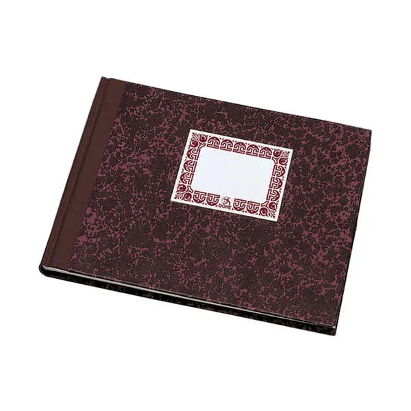 Dohe Cuaderno Cartone 100 Hojas Cuarto Apaisado Tapa Tres Piezas Lomo Burdeos