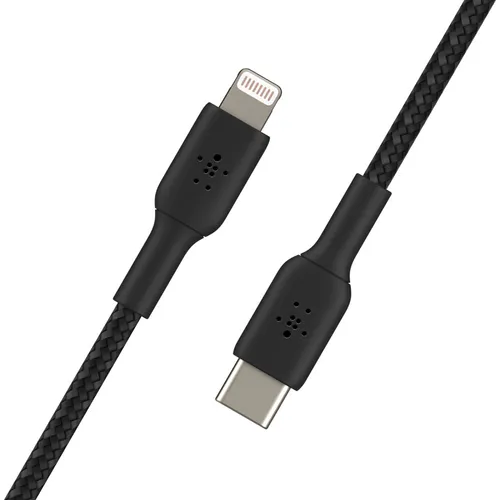 Cable Usb-C A Lightning 1M Belkin Caa004Bt1Mbk Trenzado Boost Charge 1M Color Negro
