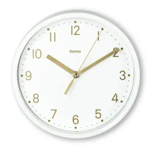 Hama Reloj de Sobremesa Analógico Silencioso 16x4.5cm Color Blanco 1 Pila AA