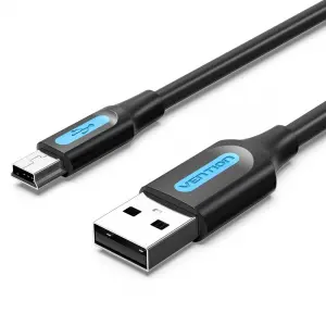 Vention Cable USB 2.0 Macho a MiniUSB Macho 0.5m Negro