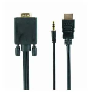 Gembird Cable HDMI a VGA con Audio 1.8 m Negro