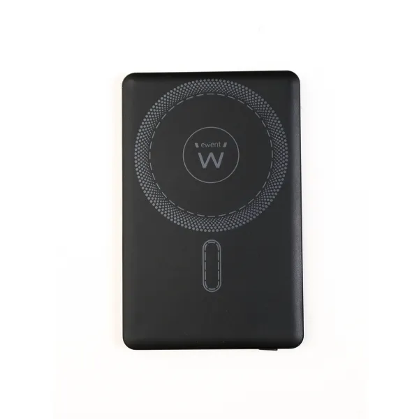 Ewent EW1160 Batería Externa Polímero De Litio Cargador Inalámbrico Negro