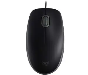 Logitech B110 Silent Ratón USB 1000dpi Ambidiestro Cable 1.80m Negro