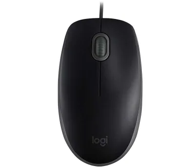 Logitech B110 Silent Ratón USB 1000dpi Ambidiestro Cable 1.80m Negro