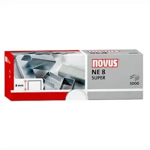 Novus Grapas NE 8 Super para Grapadoras Eléctricas - Caja 5000 Unidades