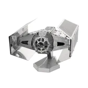MAQUETA 3D METAL FASCINATIONS STAR WARS DARTH VADER TIE FIGHTER MONTAJE SIN PEGAMENTO NI SOLDADURA