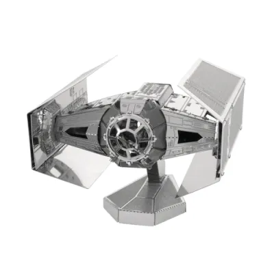 MAQUETA 3D METAL FASCINATIONS STAR WARS DARTH VADER TIE FIGHTER MONTAJE SIN PEGAMENTO NI SOLDADURA