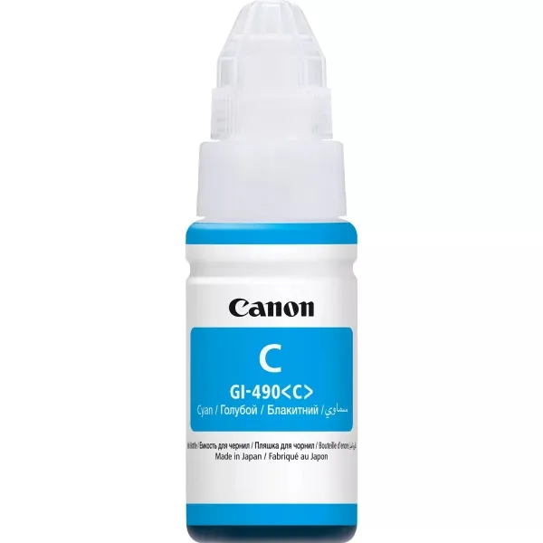 Canon Botella de Tinta Original GI490 Cyan - 0664C001