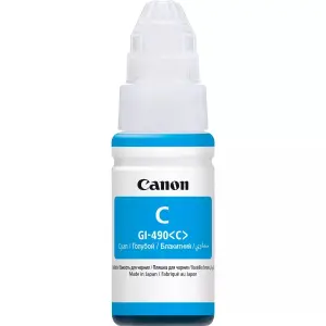 Canon Botella de Tinta Original GI490 Cyan - 0664C001
