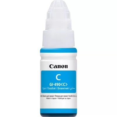 Canon Botella de Tinta Original GI490 Cyan - 0664C001