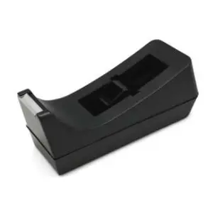 Bismark Portarrollos de Sobremesa para Cintas Adhesivas de 33m - Cuchilla de Acero - Negro