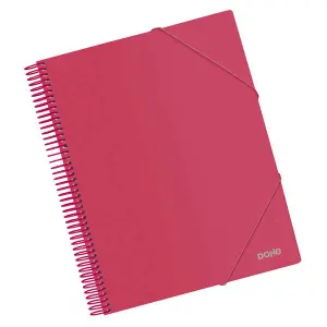 Dohe Carpeta A4 con 20 Fundas Transparentes y Tapa de Polipropileno Opaco