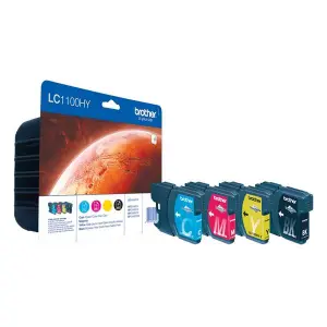 Brother LC1100XL Pack de 4 Cartuchos de Tinta Originales