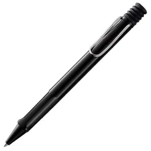Lamy Bolígrafo Safari Negro 219M Punta Media Tinta Azul Recargable en Estuche