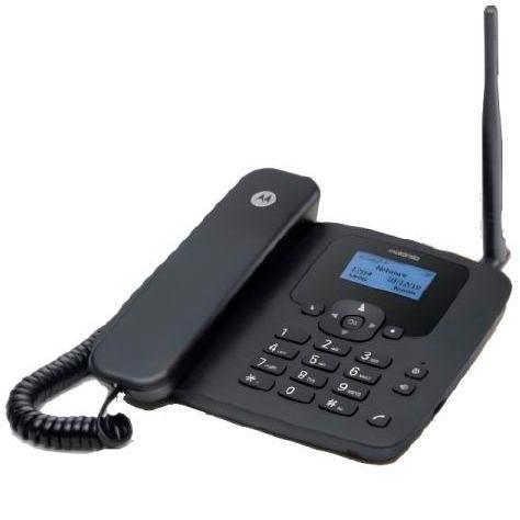 Motorola Telefono Fijo Fw410L Con Sim 4G Gsm Con Bateria Auxiliar Y Funciona Comopunto De Acceso Wifi Negro