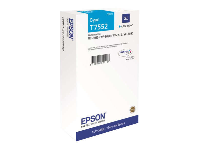 Epson T7552 Cyan Cartucho De Tinta Original - C13T755240/C13T75524N