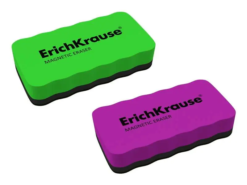 ErichKrause Borrador Magnético para Pizarra Blanca - Limpieza en Seco - Color Variado