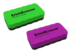ErichKrause Borrador Magnético para Pizarra Blanca - Limpieza en Seco - Color Variado