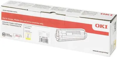 Oki C834/C844 Cartucho de Tóner Original Amarillo