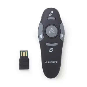 Gembird WP-L-11 Apuntador Inalámbrico RF Negro