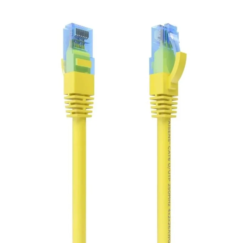Aisens Cable de Red RJ45 Cat.6 UTP 5.0m Amarillo AWG26 CCA