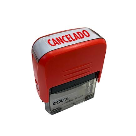 Colop Sello Printer C20 Formula " Cancelado " Almohadilla E/20 14X38Mm Rojo