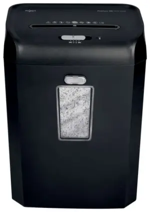 Rexel Promax RSX1035 Destructora de Papel Manual Corte en Particulas P-4- Destruye hasta 10 Hojas - Papelera de 35L - Color Negro