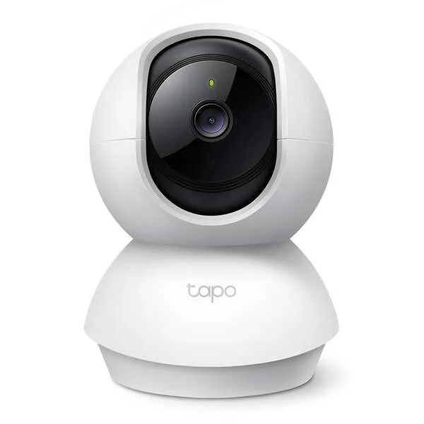 Tp-Link Tapo Tc71 Camara De Vigilancia 2K Wi-Fi - Rotacion 360º - Vision Nocturna - Deteccion De Movimiento Y Notificaciones - Alarma De Luz Y Sonido - Audio Bidireccional