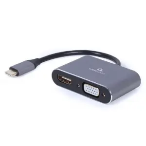 Gembird Adaptador Gráfico USB 3.0 a HDMI y VGA 3840 x 2160 Pixeles Gris
