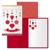 Dohe Pack de 6 Tarjetas de Felicitación Navideña con Sobre 11.5x17cm