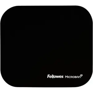 Fellowes Alfombrilla Para Ratón Con Microban, Protección Antibacteriana, 23.2x19.9cm, Negro