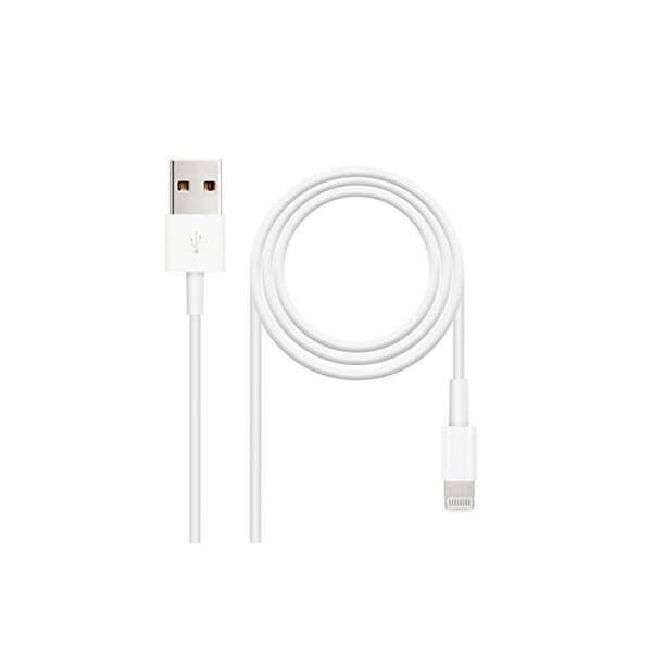 Nanocable Cable Usb-A 2.0 Macho A Lightning Macho 2M - Color Blanco