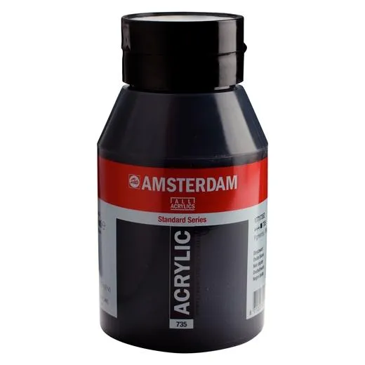 Talens Amsterdam Standard Series Colores Acrílicos Bote 1000Ml Negro Óxido