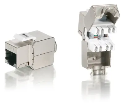 EQUIP Kit de 8 Uds Conector Hembra RJ45 FTP Cat6 Panel Keystone