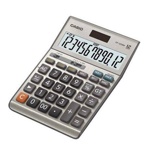 Casio Calculadora De Oficina Sobremesa Df-120Bm 12 Dígitos Gris