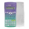 Milan M240 Sunset Calculadora Científica 10+2 Dígitos, Pantalla de 2 Líneas, 240 Funciones, Carcasa Protectora, Verde/Lila