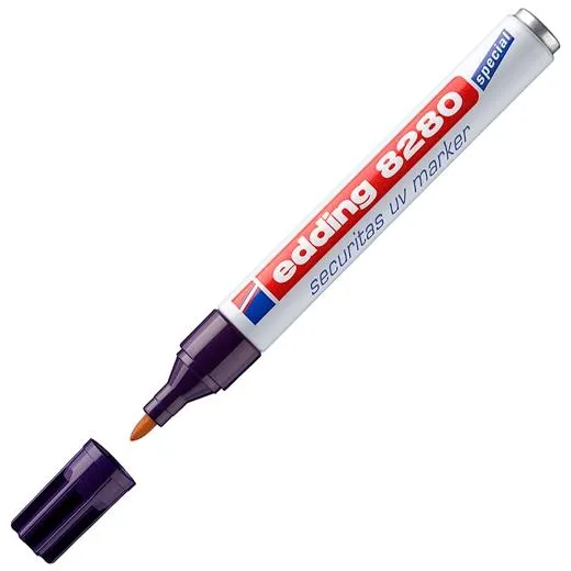 Edding Marcador De Seguridad Ultravioleta Permanente Punta Redonda