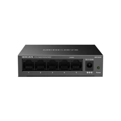 Mercusys MS105GS Switch No Gestionable 5 Puertos 10/100/1000 Ethernet Mini Desktop Carcasa Metálica