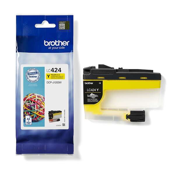 Brother Lc424 Amarillo Cartucho De Tinta Original - Lc424Y