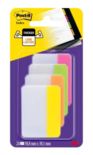 Post-it Dispensador Con 66 Marcadores Reposicionables Rectangulares Colores Surtidos