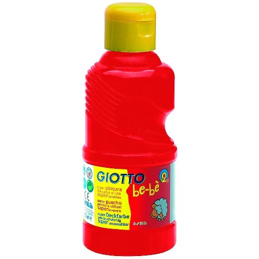 Giotto Témpera Be-Bé Para Niños Rojo Botella 250Ml