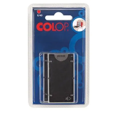 Colop Almohadilla E/55 Rojo Blister -2U-