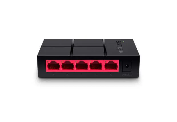 Mercusys Switch 5 Puertos Gigabit Rj45 10/100/1000Mbps - Diseño Compacto - Plug & Play - Tecnologia Verde