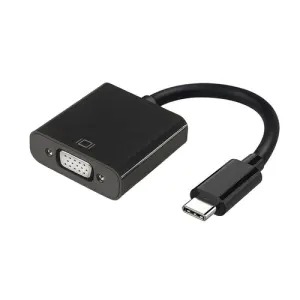 Aisens Convertidor USB-C a VGA HDB15/M Negro 15 cm