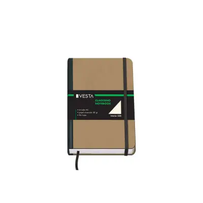 Dohe Cuaderno Cartone 96 Hojas Papel Ahuesado 80gr Tapa Tres Piezas Cierre Gomas