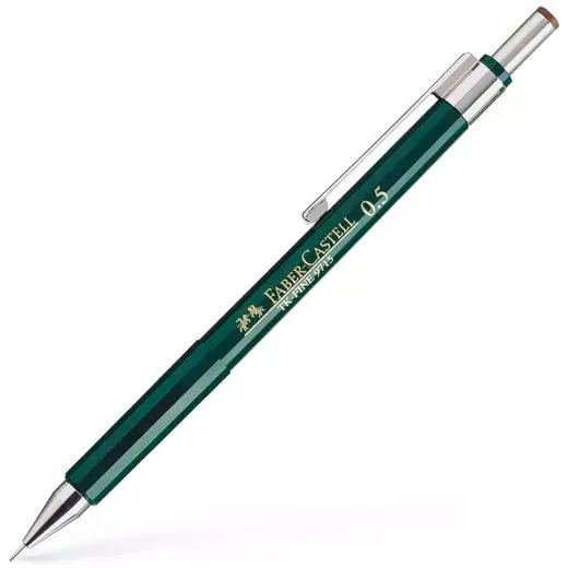 Faber Castell Portaminas Tk-Fine 9715 0,5Mm C/Goma Verde