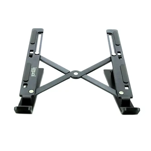 Iggual Soporte Elevador Plegable Portátil 17" Gris